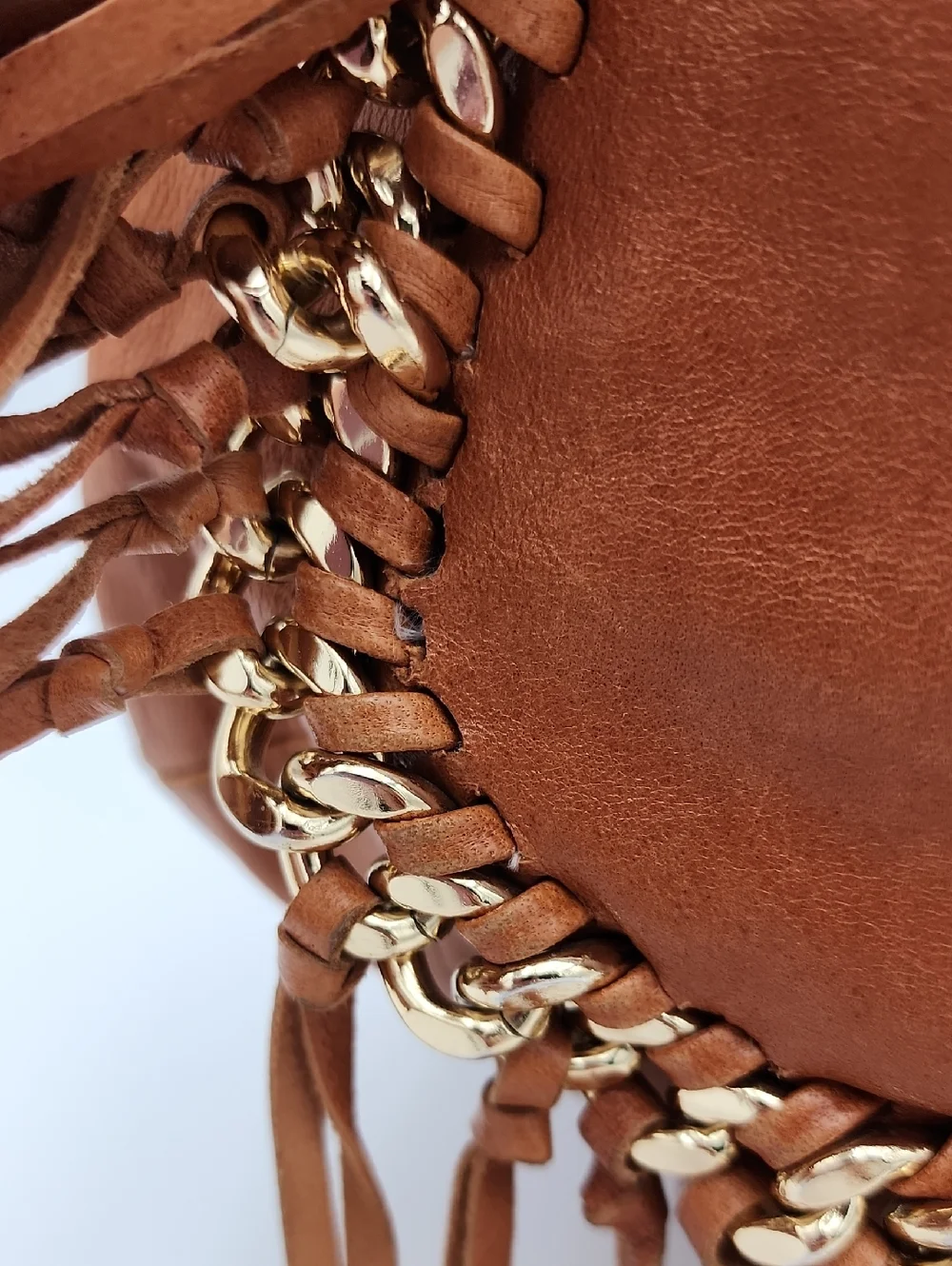 Michael‎ Kors Brown Suede Fringe Hobo Bag
